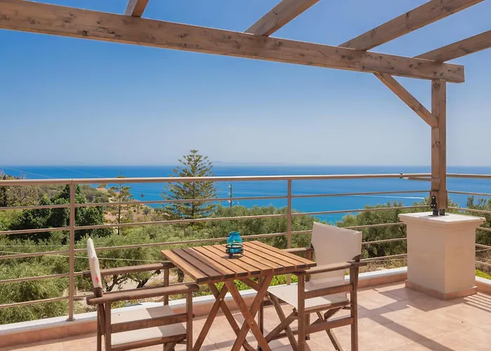 Filoxenia Oliva Blu-seaview With Private Pool 别墅 扎金索斯镇